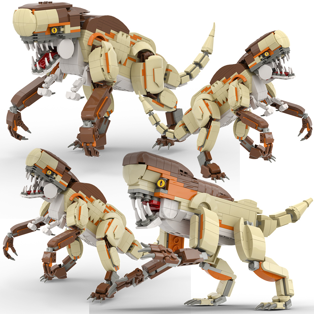 Model Kit Dinosaur - Zestaw klocków do budowania gigantycznych dinozaurów