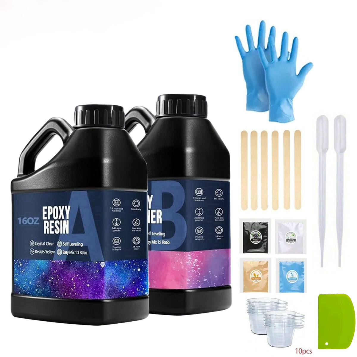 Resin Kit Cast - Zestaw żywicy epoksydowej Crystal Clear 1000