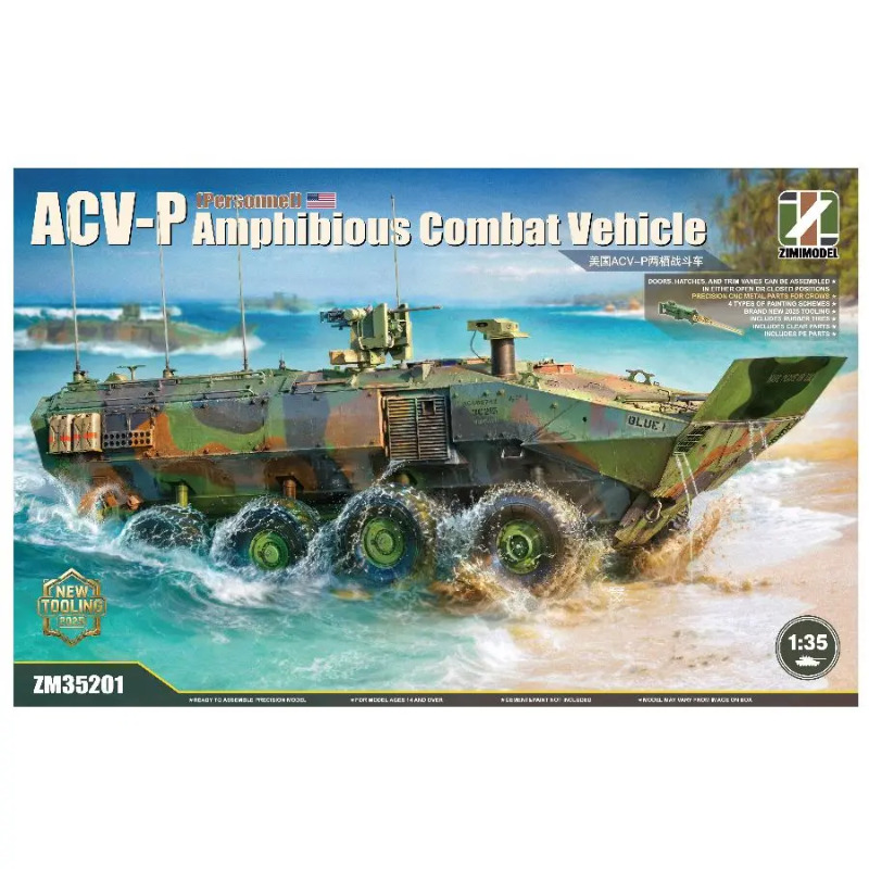ZM35201 Zimi 1/35 ACV-D Amfibi – Model Kit Italeri recenzja i cena