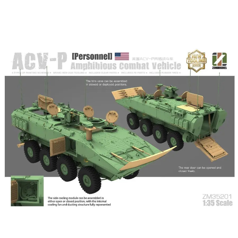 ZM35201 Zimi 1/35 ACV-D Amfibi – Model Kit Italeri recenzja i cena