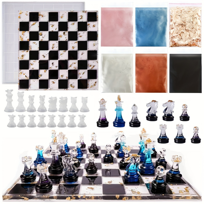 23-częściowy zestaw szachowy z – Resin Kit Cast recenzja i cena