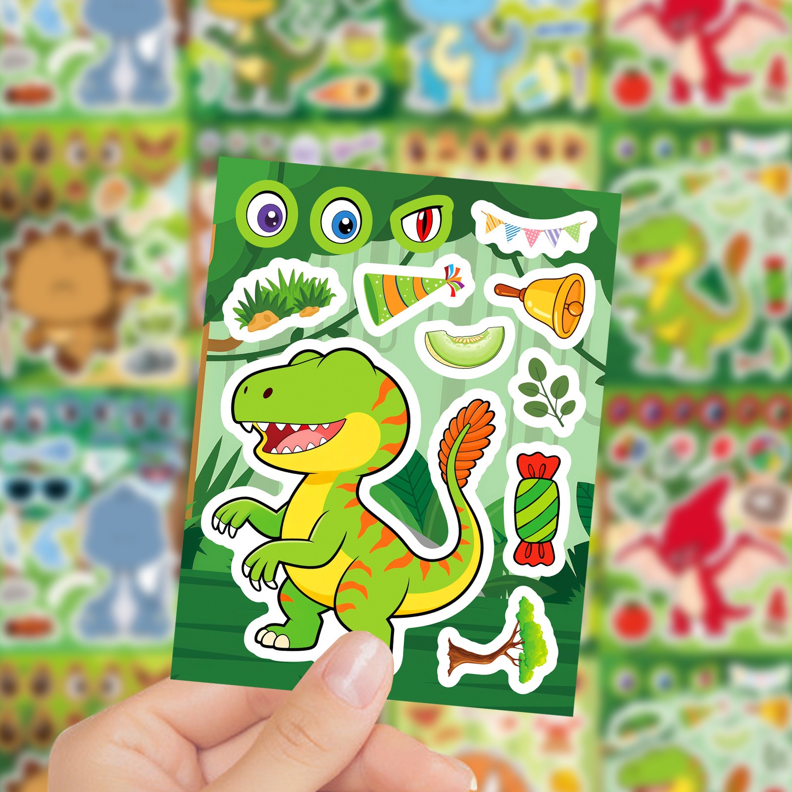 8/16 arkuszy DIY Naklejki Puzz – Model Kit Dinosaur recenzja i cena